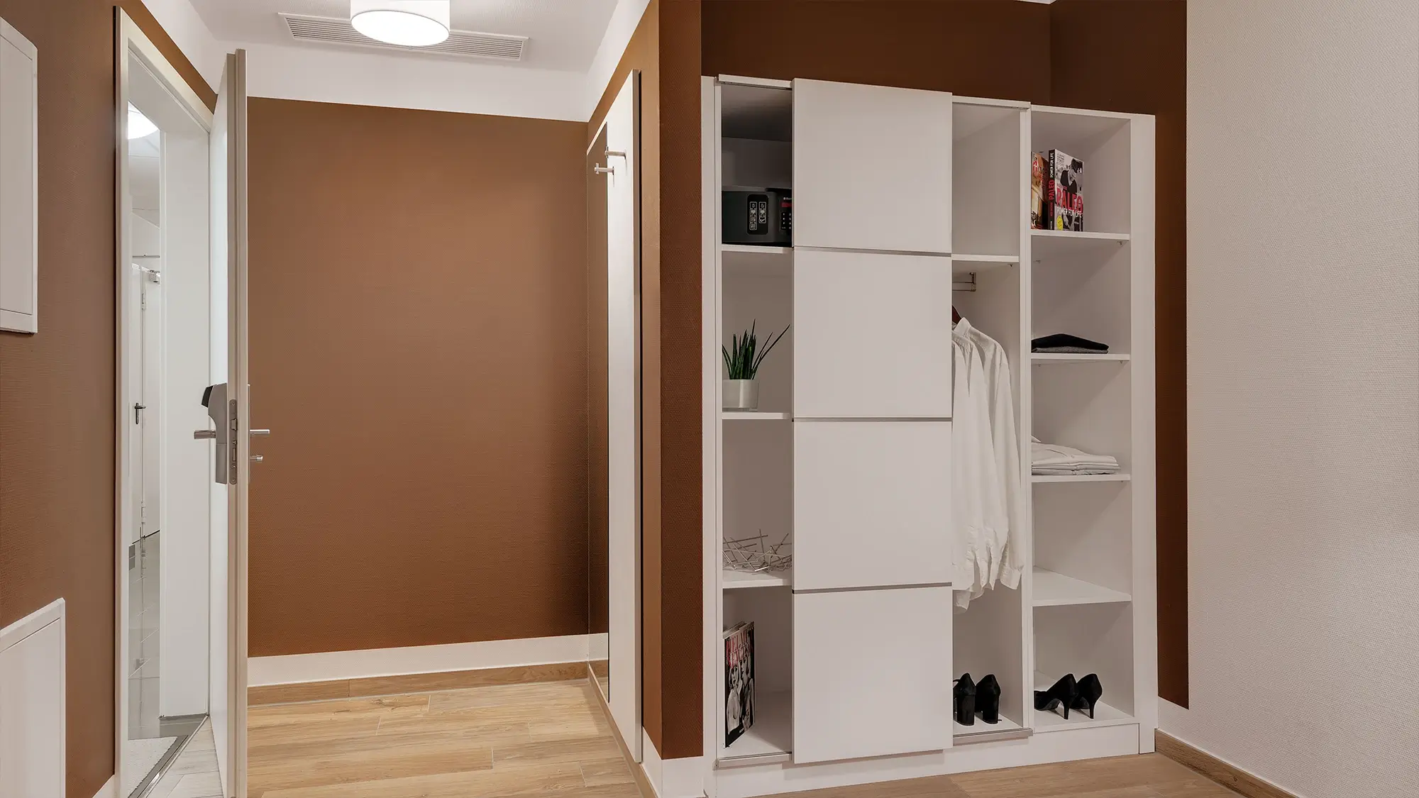 Willkommensbereich der Appartements mit modernem Design
