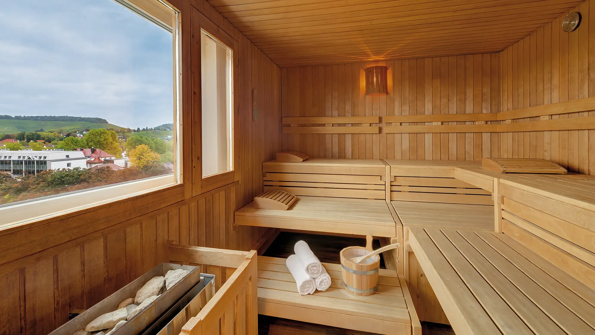 Unsere Sauna im Wellnessbereich